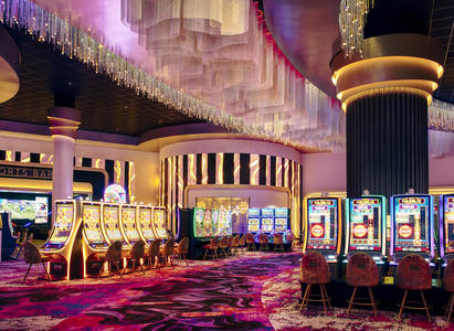 A view of the slot machines at Wind Creek Chicago Southland